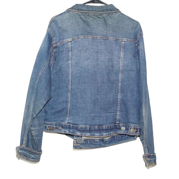 TORRID Trucker Medium Wash Denim Jean Jacket, Size 2X - Picture 2 of 4
